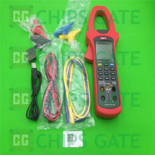UNI-T UT233 USB LCD Digital Power Factor Clamp Meter 3-Phase True RMS Val