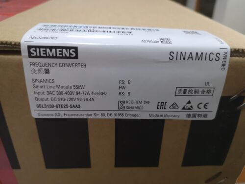 Siemens 6SL3130-6TE25-5AA3 6SL3 130-6TE25-5AA3