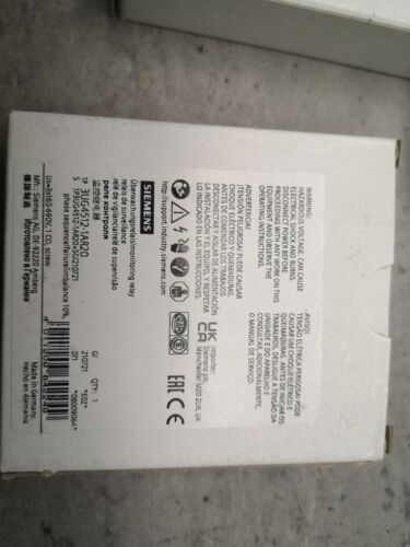 Siemens 3UG4512-1AR20 Monitoring Relay 3UG4 512-1AR20