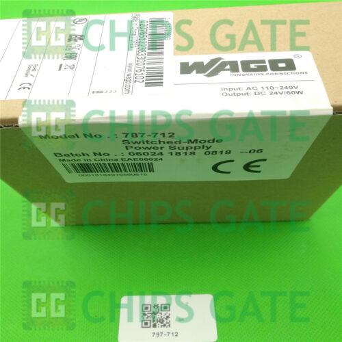 787-712 Wago, Eco-Power 1-Ph 2.5H, 24V Dc NIB